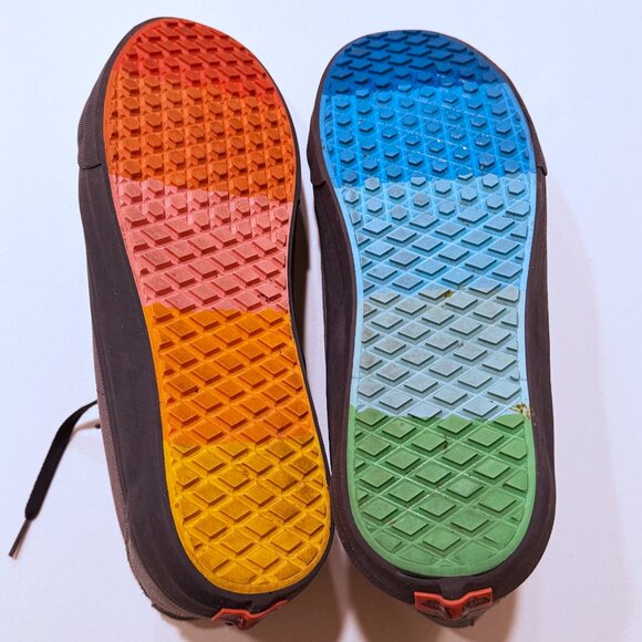 Vans Gray and Orange High-Top Sneakers - Picture 3 of 8